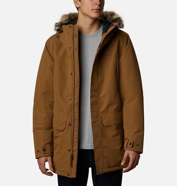 Columbia South Canyon Parkas Brown For Men's NZ47156 New Zealand